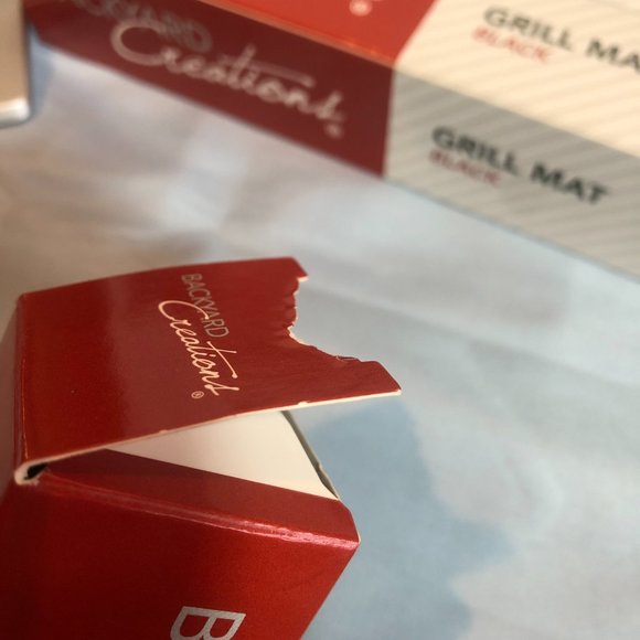 NEW LOT of 2 Backyard Creations Black Grill Mats 15 3/4" x 13" Ea #MND - Picture 3 of 4